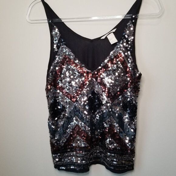 H&M sequin tank top size XS - Picture 1 of 7